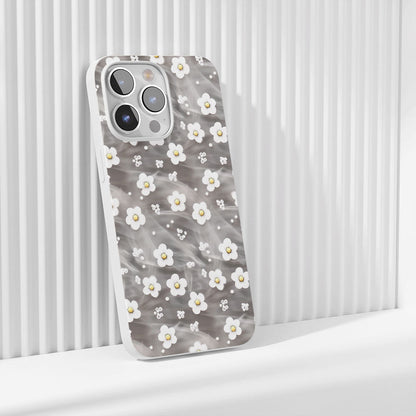Latest 3rd-Generation Crystal Tough Glossy Gypsophila iPhone Case (MagSafe-Compatible)