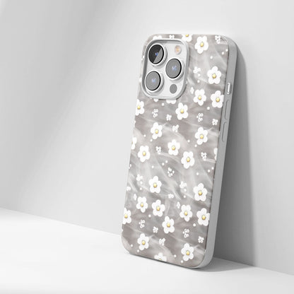 Latest 3rd-Generation Crystal Tough Glossy Gypsophila iPhone Case (MagSafe-Compatible)