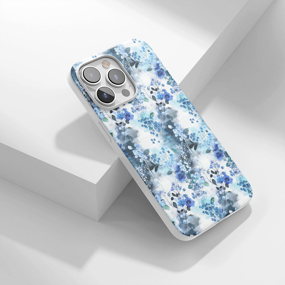 Latest 3rd-Generation Crystal Tough Glossy Gypsophila iPhone Case (MagSafe-Compatible)