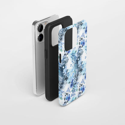 เคส iPhone ลายยิปโซฟิลาเคลือบด้านแบบ 2 ชั้น พิมพ์ลายด้วยมือ 