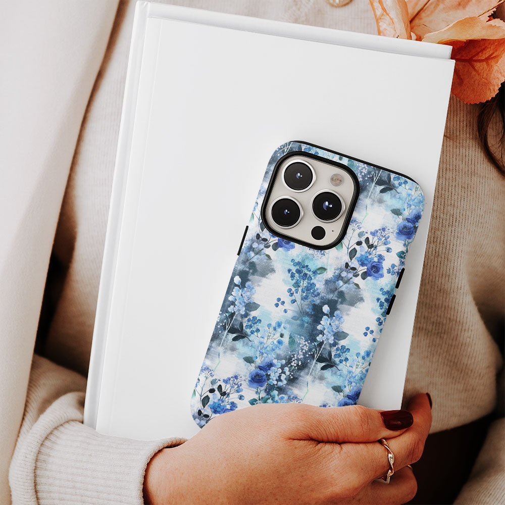 เคส iPhone ลายยิปโซฟิลาเคลือบด้านแบบ 2 ชั้น พิมพ์ลายด้วยมือ 