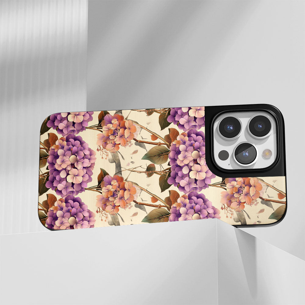 เคส iPhone สีไฮเดรนเยียแบบด้านที่ทนทานระดับอุตสาหกรรม (รองรับ MagSafe)