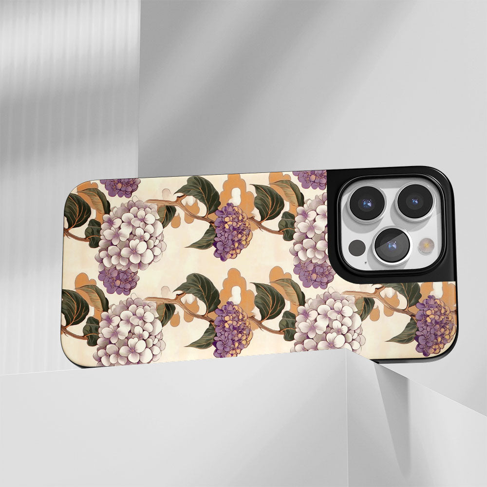 เคส iPhone สีไฮเดรนเยียแบบด้านที่ทนทานระดับอุตสาหกรรม (รองรับ MagSafe)