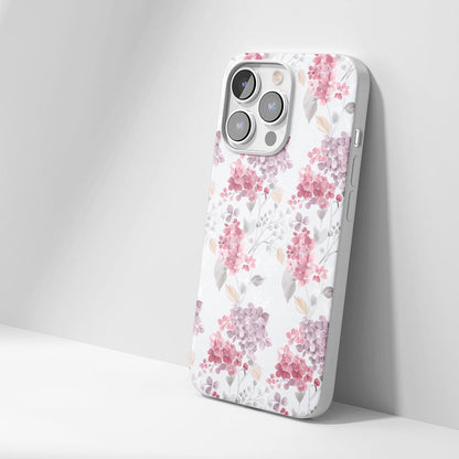 最新第三代水晶堅韌亮面繡球花 iPhone 手機殼