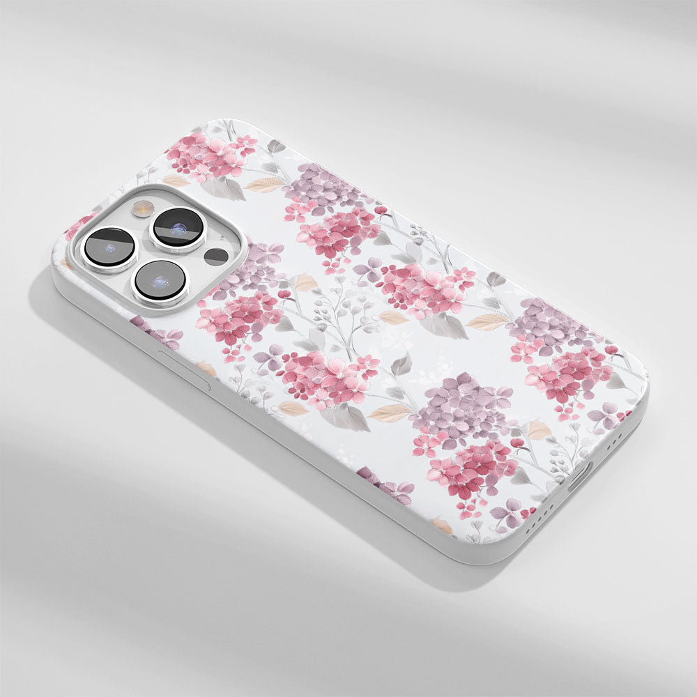 最新第三代水晶堅韌亮面繡球花 iPhone 手機殼