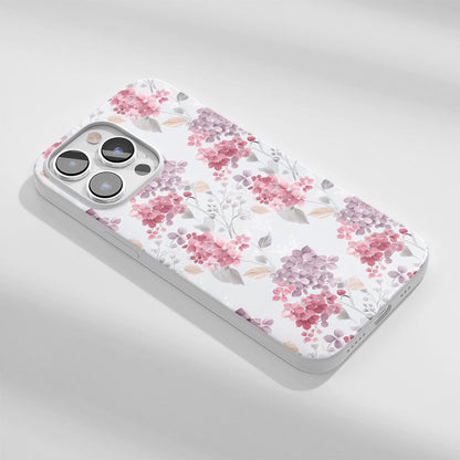 最新第三代水晶堅韌亮面繡球花 iPhone 手機殼