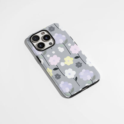 Double-Layer Semi-Handprinted Tough Matte Jasmine iPhone Case