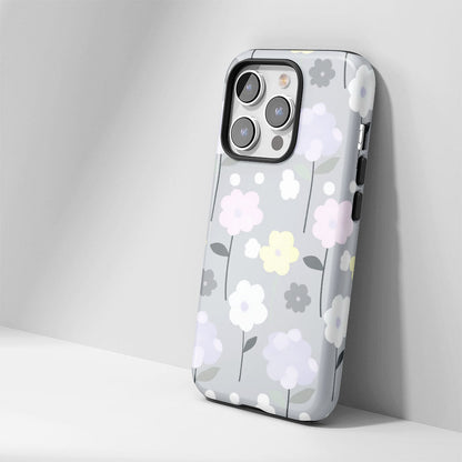 Double-Layer Semi-Handprinted Tough Matte Jasmine iPhone Case
