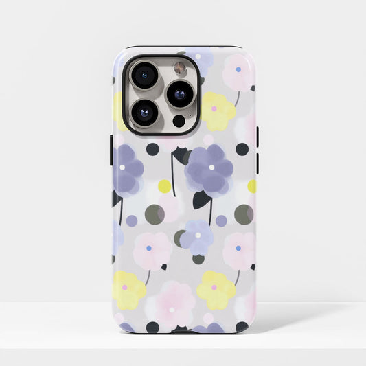 雙層半手工印花霧面茉莉 iPhone 手機殼