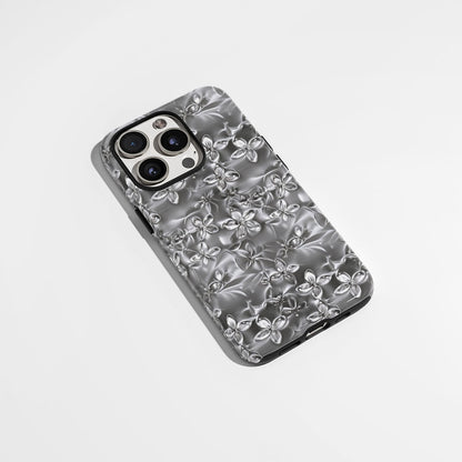 雙層半手工印花霧面茉莉 iPhone 手機殼