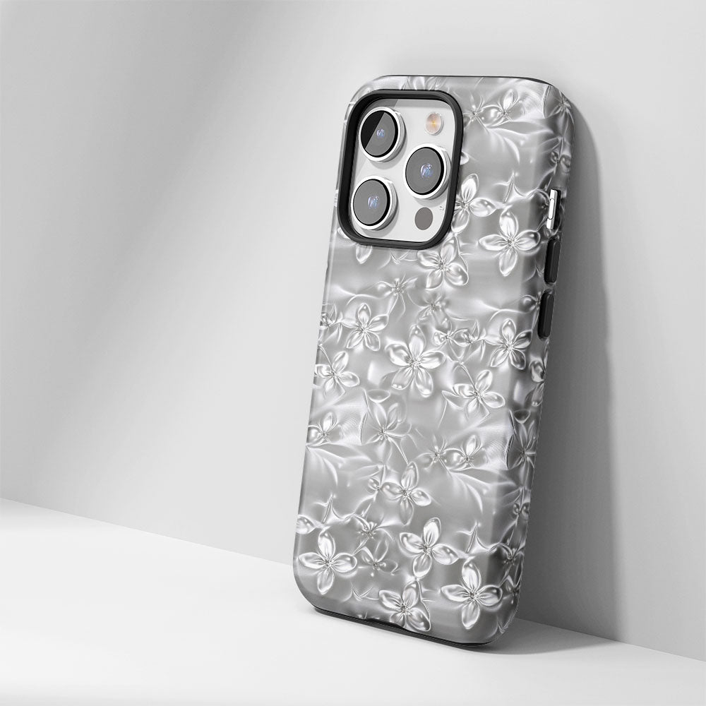 雙層半手工印花霧面茉莉 iPhone 手機殼