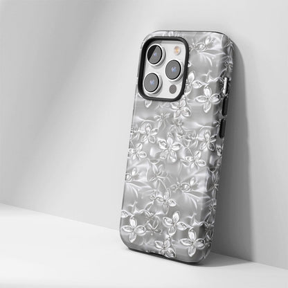 雙層半手工印花霧面茉莉 iPhone 手機殼