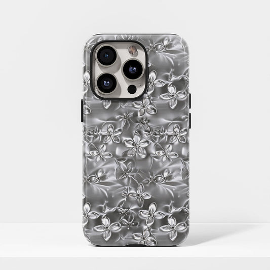 雙層半手工印花霧面茉莉 iPhone 手機殼
