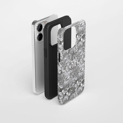 雙層半手工印花霧面茉莉 iPhone 手機殼