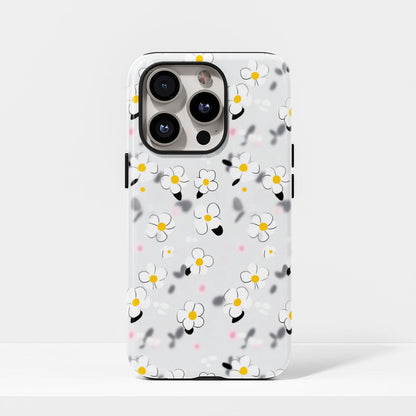 Double-Layer Semi-Handprinted Tough Matte Jasmine iPhone Case