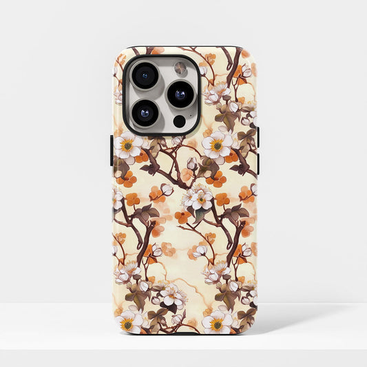 雙層半手工印花霧面茉莉 iPhone 手機殼
