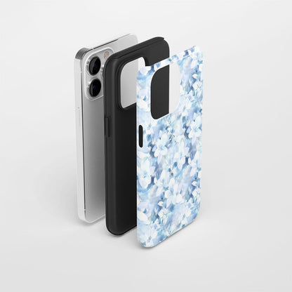 Double-Layer Semi-Handprinted Tough Matte Jasmine iPhone Case