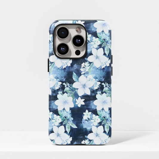 雙層半手工印花霧面茉莉 iPhone 手機殼