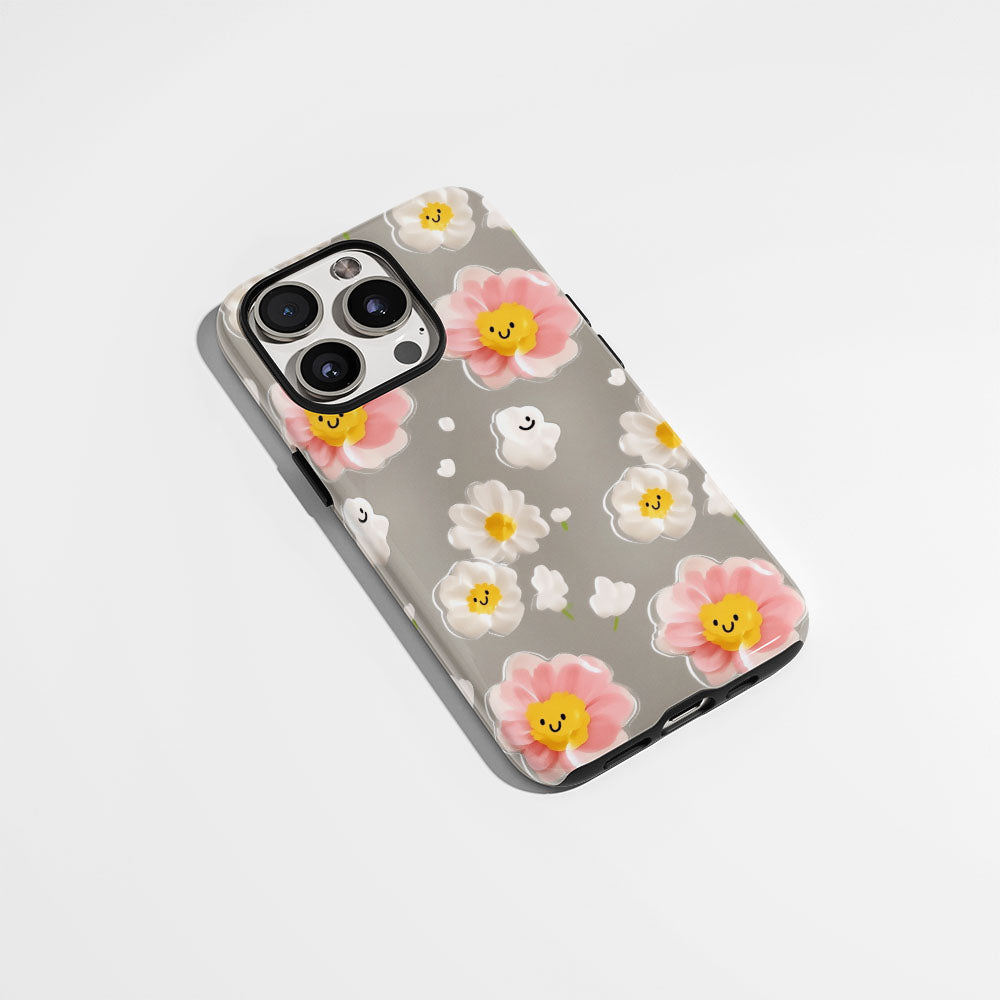 雙層半手工印花霧面茉莉 iPhone 手機殼