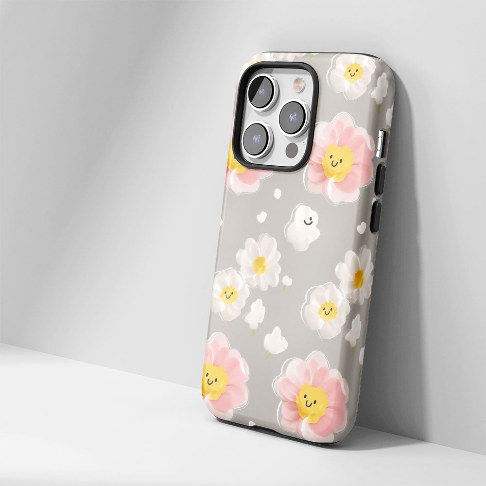 雙層半手工印花霧面茉莉 iPhone 手機殼