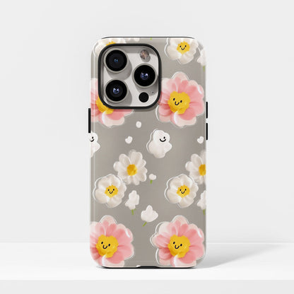 雙層半手工印花霧面茉莉 iPhone 手機殼