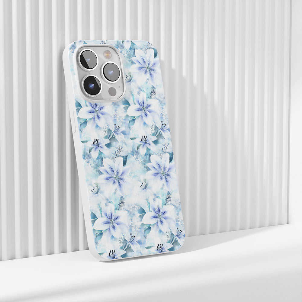 Latest 3rd-Generation Crystal Tough Glossy Lily iPhone Case (MagSafe-Compatible)