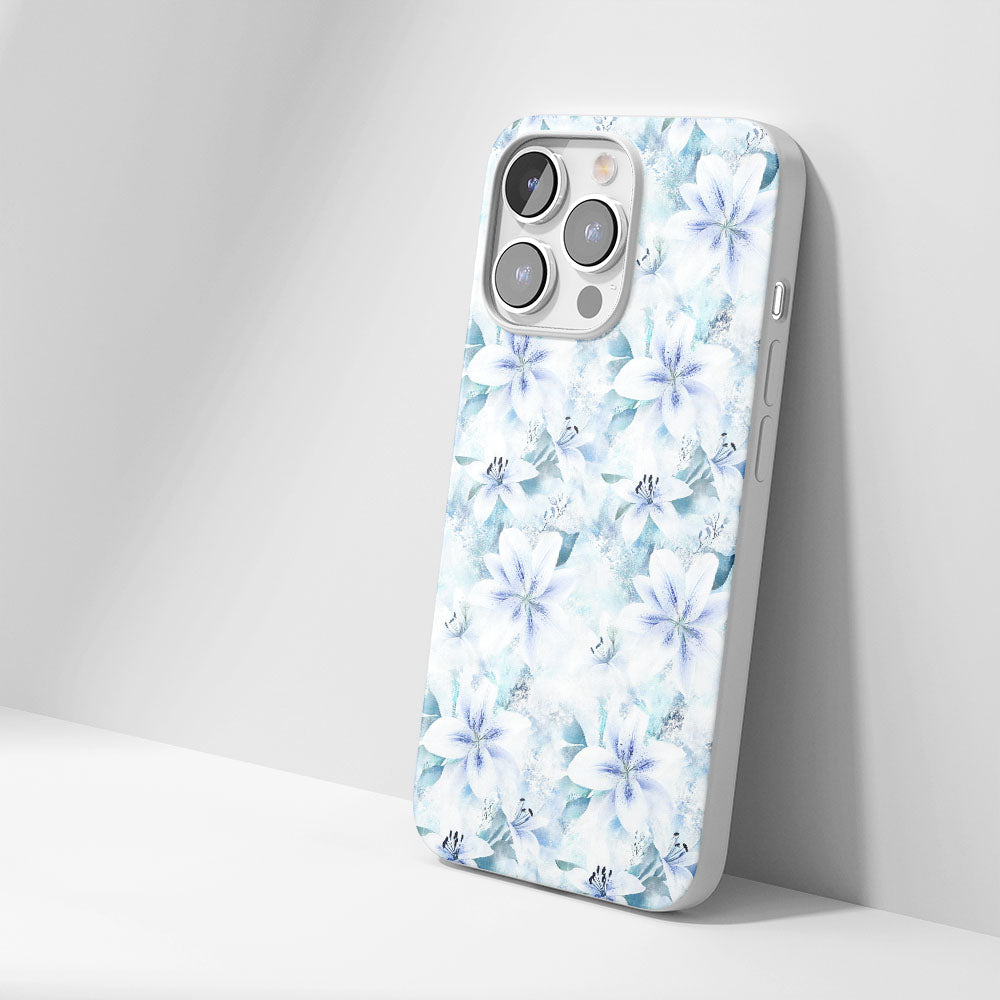 Latest 3rd-Generation Crystal Tough Glossy Lily iPhone Case (MagSafe-Compatible)