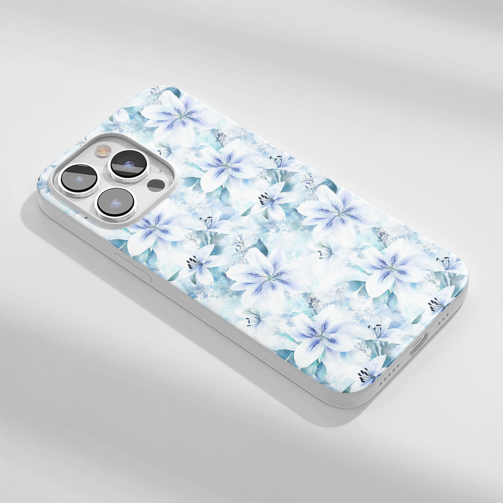 Latest 3rd-Generation Crystal Tough Glossy Lily iPhone Case (MagSafe-Compatible)