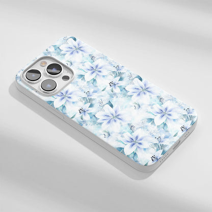 Latest 3rd-Generation Crystal Tough Glossy Lily iPhone Case (MagSafe-Compatible)