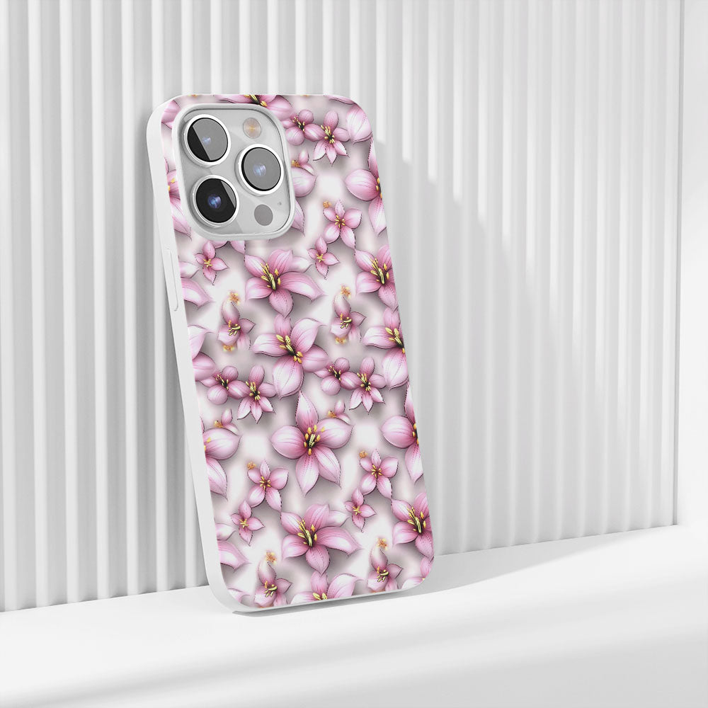 Latest 3rd-Generation Crystal Tough Glossy Lily iPhone Case (MagSafe-Compatible)