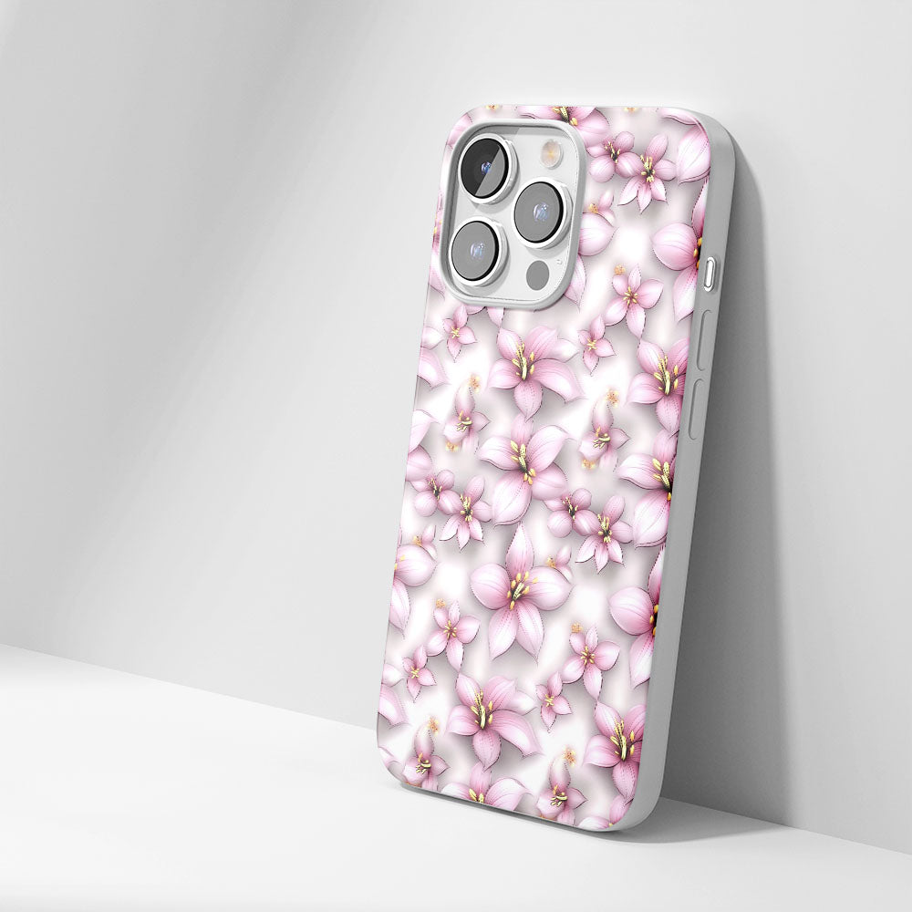 Latest 3rd-Generation Crystal Tough Glossy Lily iPhone Case (MagSafe-Compatible)