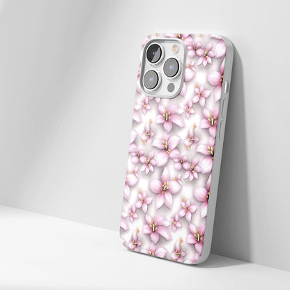 Latest 3rd-Generation Crystal Tough Glossy Lily iPhone Case (MagSafe-Compatible)