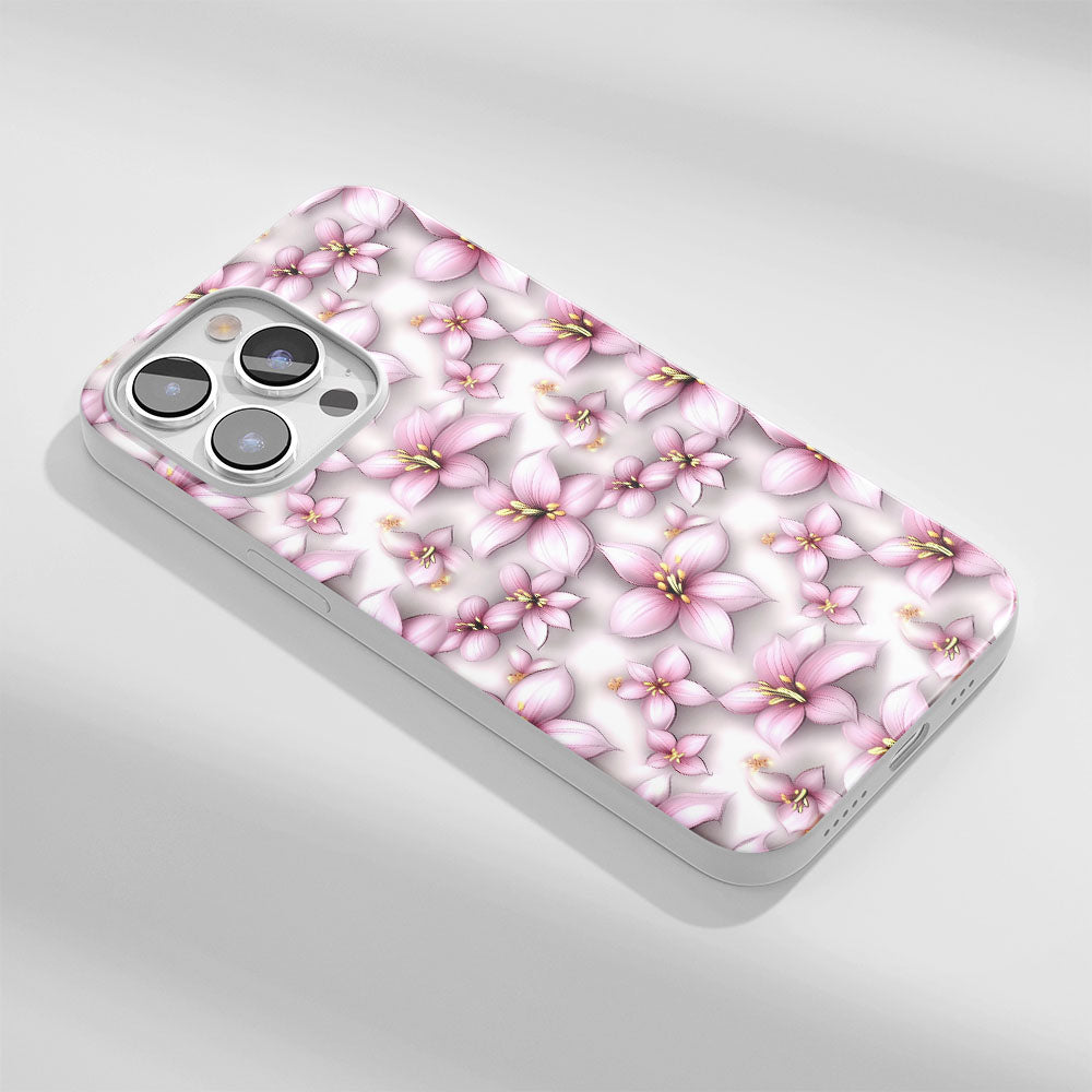 Latest 3rd-Generation Crystal Tough Glossy Lily iPhone Case (MagSafe-Compatible)