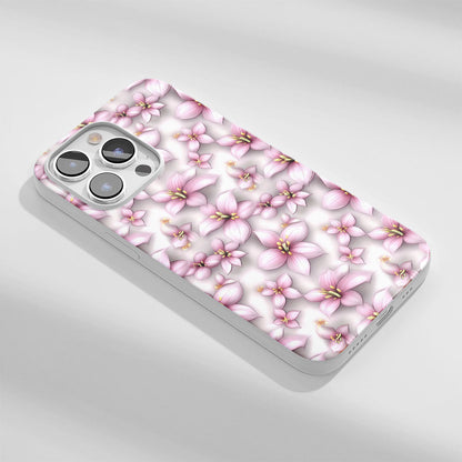 Latest 3rd-Generation Crystal Tough Glossy Lily iPhone Case (MagSafe-Compatible)