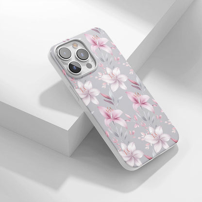 Latest 3rd-Generation Crystal Tough Glossy Lily iPhone Case (MagSafe-Compatible)