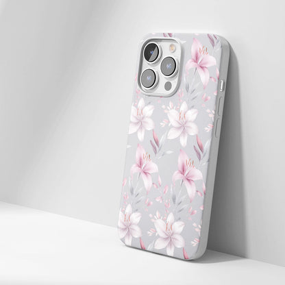 Latest 3rd-Generation Crystal Tough Glossy Lily iPhone Case (MagSafe-Compatible)