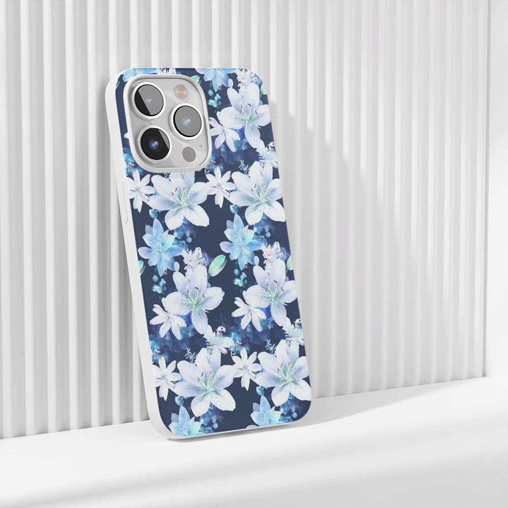 Latest 3rd-Generation Crystal Tough Glossy Lily iPhone Case (MagSafe-Compatible)