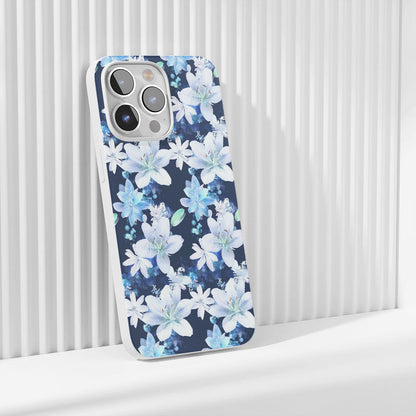 Latest 3rd-Generation Crystal Tough Glossy Lily iPhone Case (MagSafe-Compatible)