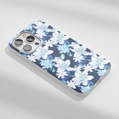 Latest 3rd-Generation Crystal Tough Glossy Lily iPhone Case (MagSafe-Compatible)