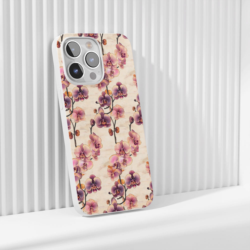 Latest 3rd-Generation Crystal Tough Glossy Orchid iPhone Case (MagSafe-Compatible)