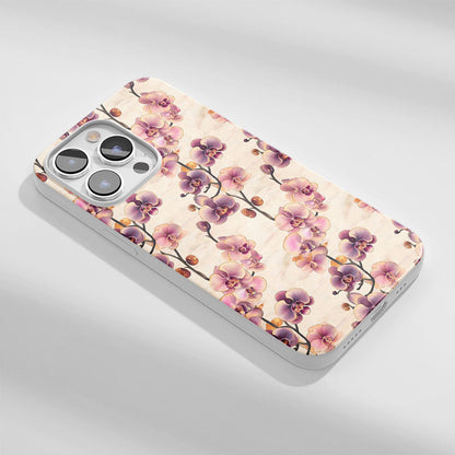 Latest 3rd-Generation Crystal Tough Glossy Orchid iPhone Case (MagSafe-Compatible)