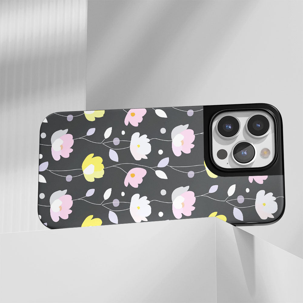 เคส iPhone ลายดอกโบตั๋นเคลือบด้านทนทานระดับอุตสาหกรรม 