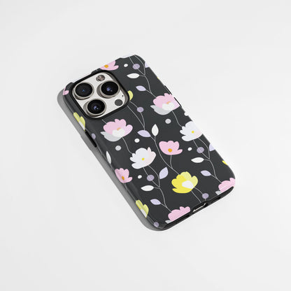 雙層半手印花霧面牡丹 iPhone 手機殼