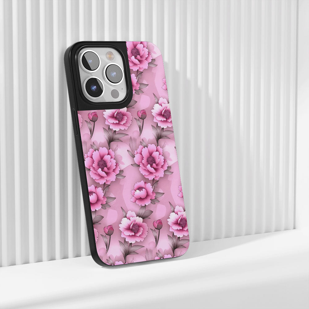 เคส iPhone ลายดอกโบตั๋นเคลือบด้านทนทานระดับอุตสาหกรรม 