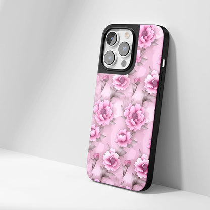 เคส iPhone ลายดอกโบตั๋นเคลือบด้านทนทานระดับอุตสาหกรรม 