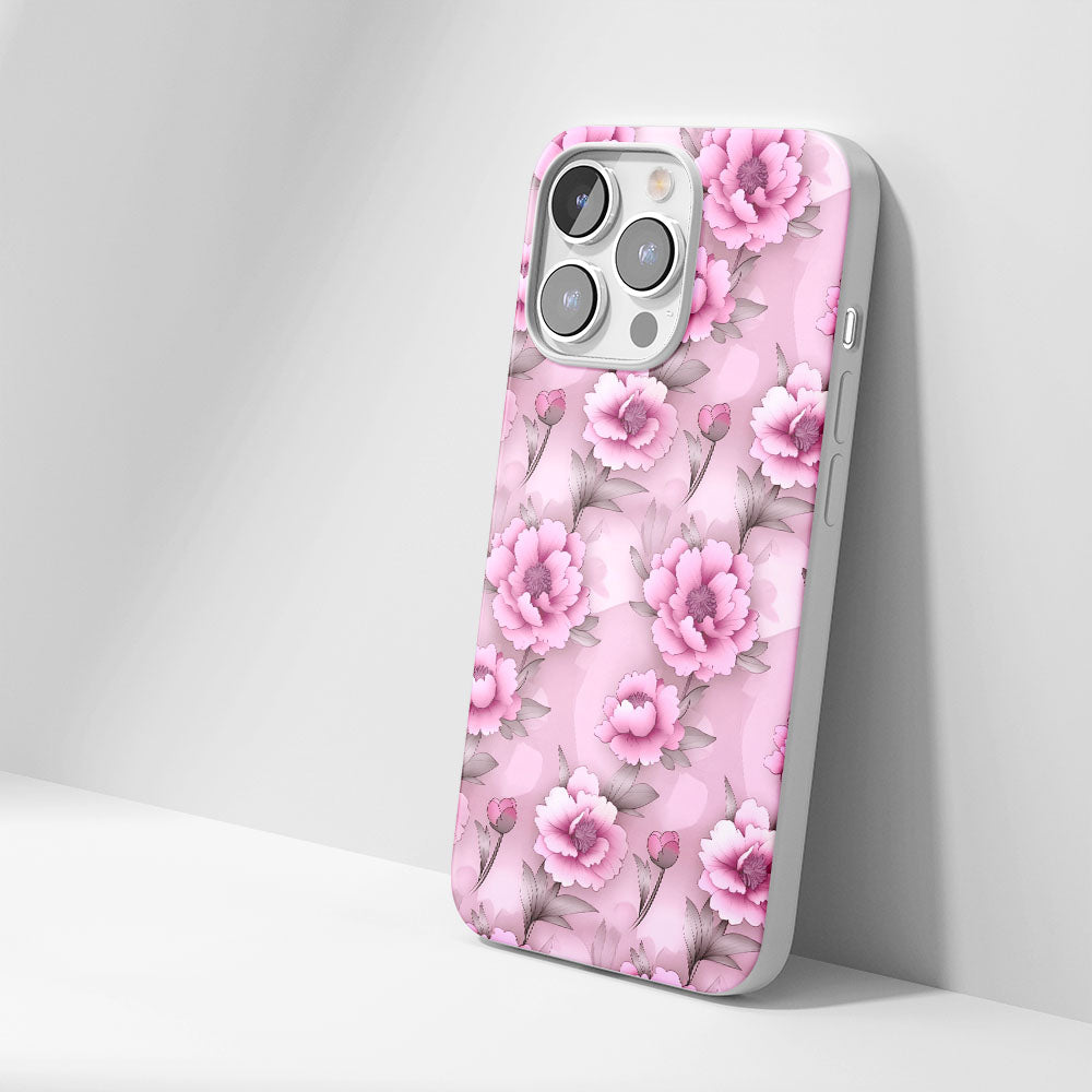 เคส iPhone สี Crystal Tough Glossy Peony รุ่นที่ 3 รุ่นล่าสุด 