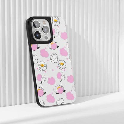 เคส iPhone ลายดอกโบตั๋นเคลือบด้านทนทานระดับอุตสาหกรรม 