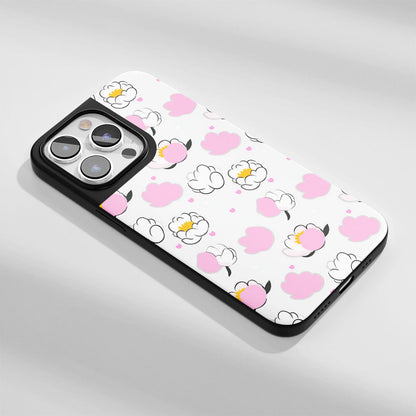 เคส iPhone ลายดอกโบตั๋นเคลือบด้านทนทานระดับอุตสาหกรรม 