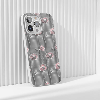 เคส iPhone สี Crystal Tough Glossy Peony รุ่นที่ 3 รุ่นล่าสุด 