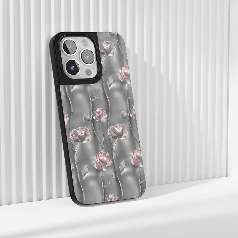 เคส iPhone ลายดอกโบตั๋นเคลือบด้านทนทานระดับอุตสาหกรรม 